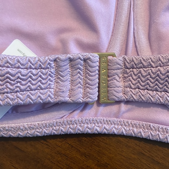 SEAFOLLY SEA DIVE DD TANK BIKINI TOP LILAC US SIZE 12 SWIM TOP AU 16 - Picture 6 of 7